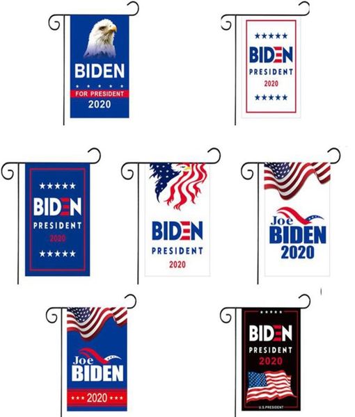 2020 Biden Presidente Flag Garden Apoio a Biden Outdoor Yard Bandor Decoration 3045cm sem Flagpole America Flag LJJK21035916372