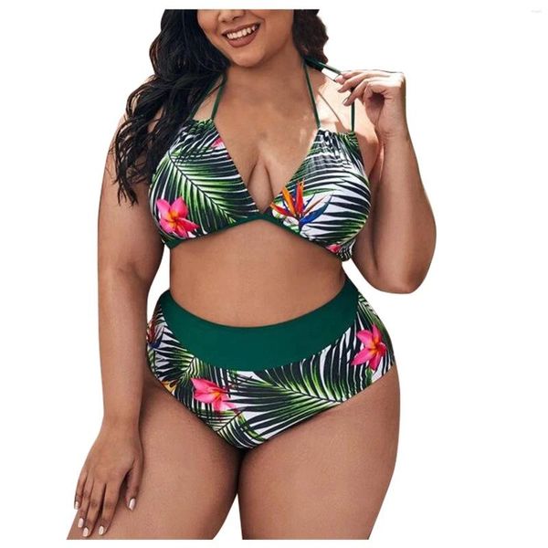 Costumi da bagno femminile a due pezzi Belly sexy coprire la cave di colore solido tankini da donna 2024 costumi da bagno