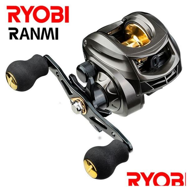 Baitcasting -Rollen Ryobi Ranmi AK Reel Salzwasser Süßwasserfischerei 71BB Max Drag 8 kg leichte Surf Baitcaster Drop Lieferung Sport OTV4L