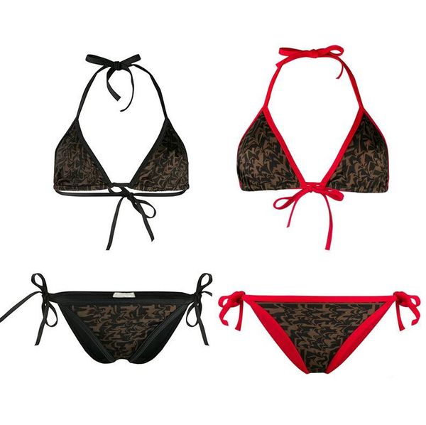 Feminino sexy biquíni swimshets de verão strap shapels tração de banho de senhora terno de banho terno de natação use praia mulher meninas f cartas de luxo designer roupas de banho