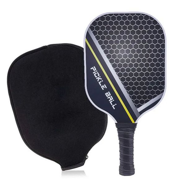 Pickleball Paddle Raw Carbon Fiber Lightweight Rackle Rackets Cover Pickleball Copertine per uomini e donne 240425