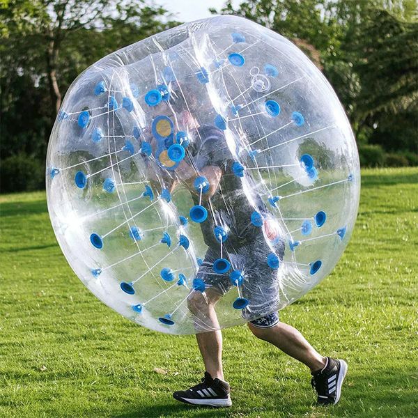 1,2 m 1,5 m 1,7 m di bolle gonfiabile a bolle pallone a pallone da calcio di calcio gonfiabile Zorb Hamater Ball Adulti o Child 240429