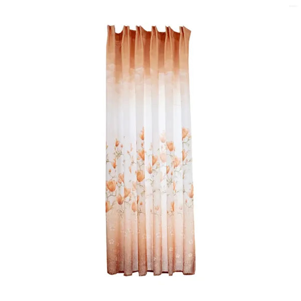 Dekorative Figurenblätter Vorhang Tüll Fenster Voile Drape Valance 1 Panel Stoffraum Innenzubehör Wanddekor für Hausgarten