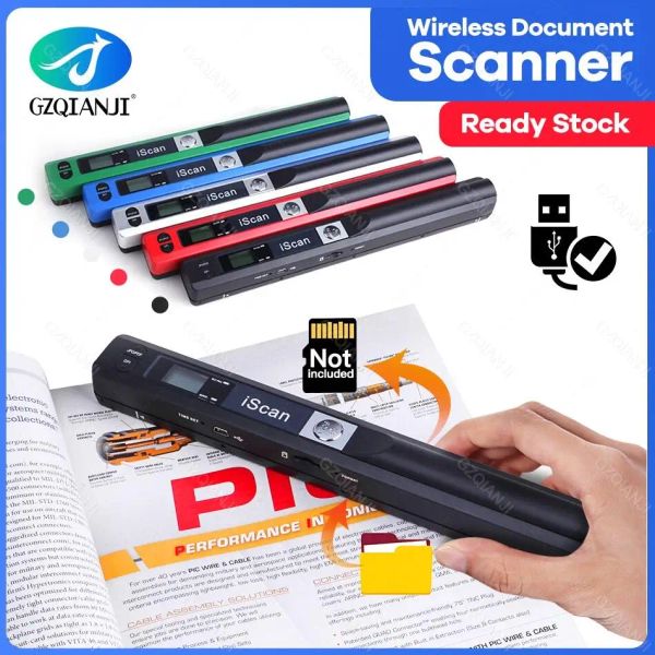 Scanners Novo Creative ISCan portátil portátil Mobile Portable Document Scanner 900dpi TypeC LCD Display Support JPG/PDF Seleção de formato