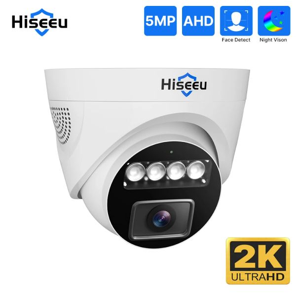 SISTEMA HISEEU 5MP AHD CAMERA H.265 Sicurezza interna impermeabile Visione notturna Video Realtime Video CCTV Sorveglianza Dome Camera Xmeye Pro App