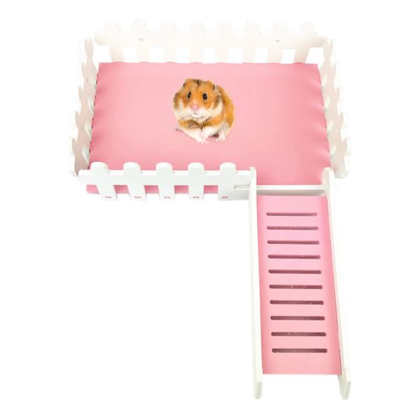 Spielzeug Hamster Spielzeug Kletterleiter Hamster Käfigleiter spielen Plattform lustige kleine Tierstandsspielzeug für Meerschweinchen Kaninchen Ratten