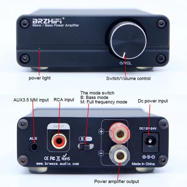 Amplificatore 100w mono tpa3116 amplificatore digitale subwoofer home theater class d amplificador tpa3116d2 amp ad alta potenza