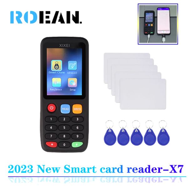 Card New X7 NTAG213 КЛЮЧЕВЫЙ СМАМ СТРЕМЕННЫЙ ЧИТИ ЧИТАТЕЛЬНЫЙ РАБОТЫ RFID NTAG215 Автор IC ID TOKEN DUPLICATOR 125 кГц Клон Копиров