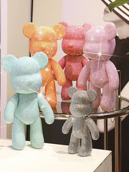 Stitch Diamond Art Painting Bears Violent Bear Sculpture Diy feito à mão 5D Diamond Bearbrick Doll Interior Figuras Decoração da sala de casa