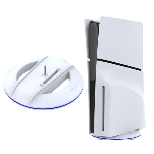 Joysticks 2024 Stand vertical para PS5 Slim Antislip Holder Dock Mount for Sony PlayStation 5 Slim Game Console Base Acessórios