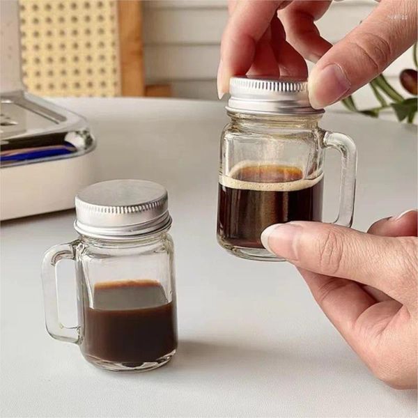 Şarap bardak 40/15ml mini kahve alt şişe konsantre örnek mühürlü tank bal depolama barista aksesuarları