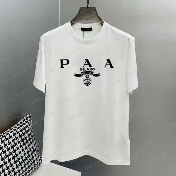 Designers masculinos camiseta de moda famosa marca masculina roupas pretas tees de algodão redondo pescoço curto manga curta feminina hip hop streetwear camiseta de verão