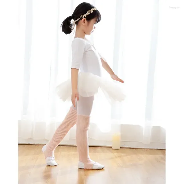 Mulheres meias de lã perna de balé de lã mais quente ioga dança latina malha esportes pernas protetora cubra o pé de adulto de crianças quentes lolita de adultos