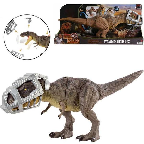 Outros brinquedos Jurassic World Cinema Sons Efeitos Sonsos Pasa Escape Tyrannosaurus Rex Ação Caractere Dinosaur Boy Toy Childrens Presente GWD67L240502