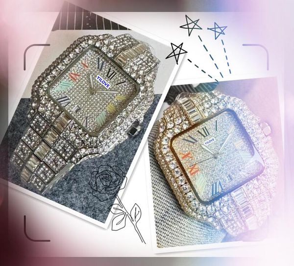 Orologio da appuntamento automatico da uomo Strap in acciaio inossidabile Giappone Movimento in quarzo Diamonds Ring Sports Sports Swimming Chain Wholesale Male Owatch da polso