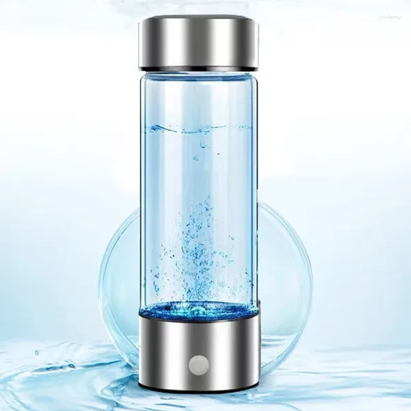 Wasserflaschen 420 ml Wasserstoffreicher Tassen Tragbarer hydriertes Flaschen alkalischer Hersteller wiederaufladbarer Antioxidan-Wasserstoffgenerator