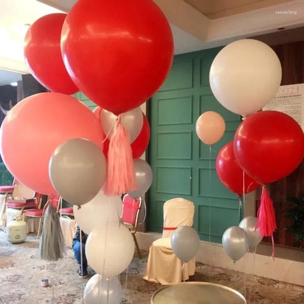 Decoração de festa saling 5pcs/saco casamento 36 polegadas helium helium grande balão de látex grande balão grande