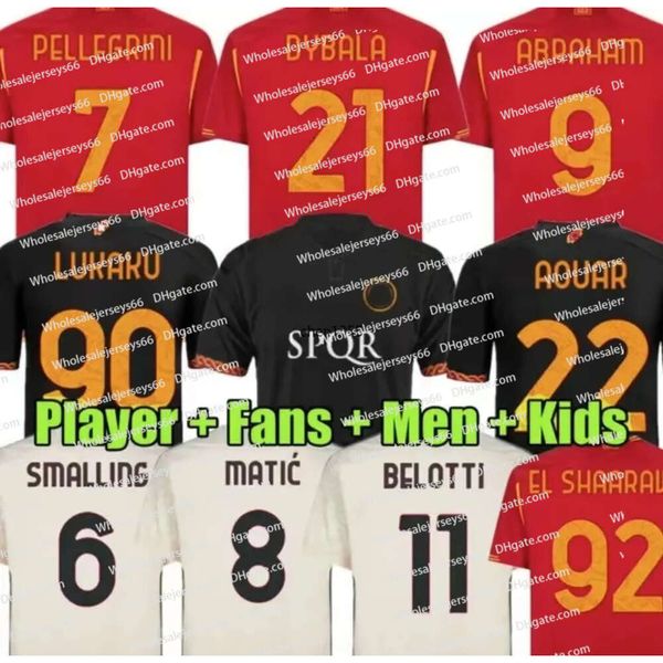 23 24 BOLOAN D-Y-Bala Soccer Jerseys T-O-TTI Maglia 2023 2024 Football _SHIRTS Men Kit Kit Uniforme Fãs de Jogadores Versão L-U-Kaku