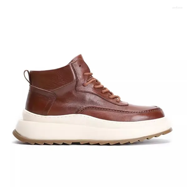 Scarpe casual designer di lusso da uomini sneaker giovanili traspirabili siglia spessa traspirante in pelle vera vera in pelle maschio sport top 5a