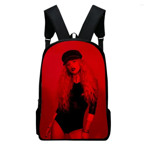 Sırt çantası moda yenilik Bella Thorne Defter Sırt Çantaları Öğrenci Okul Çantaları 3D Baskı Oxford Su Geçirmez Erkekler/Kız Dizüstü Bilgisayar