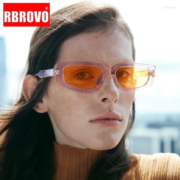 Occhiali da sole Rbrovo Cat Eye Y2K Women Fashion Vintage 2024 Eyewear Piccolo Telaio Simple Glasshi Retro Gafas de Sol Mujer