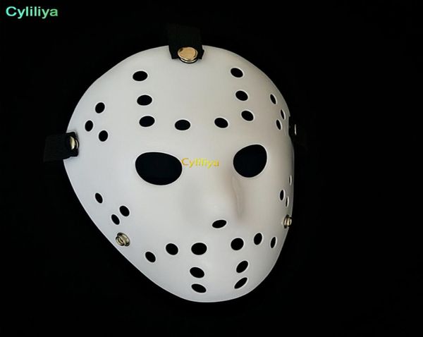 Halloween White Porous Men Mask Jason Voorhees Freddy Horror Film Hockey Scary Masken für Party Frauen Masquerade1162767