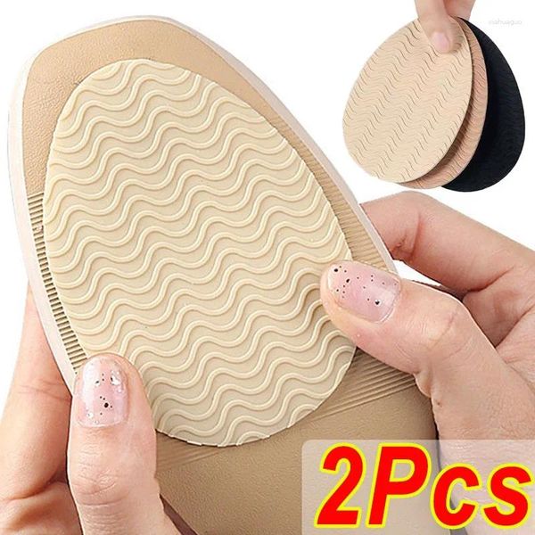 Kadın SOCKS 2PCS Slip Anti-Slip Kendinden Yapışkan Ayakkabı Mat Yüksek Topuk Ön Ön Foot Sole Koruyucu Kauçuk Pedler Yastık Slip Olmayan INSOL STACTERS