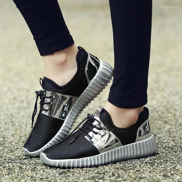 Fitness Shoes Lady Vulcanized Woman Sequined Clate Flats Женские шнурки Удобная квадратная обувь 2024 плюс 35-46 размер 35-46