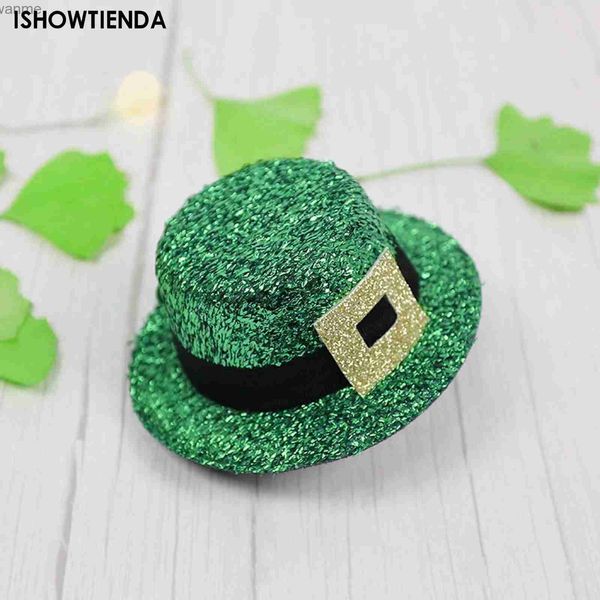 Accessori per capelli Patrick Forcina per capelli Clip per cappello S Party Patrick St Accessorio decorativo per copricapo Piccola fata Scintillante alligatore Secchio verde WX