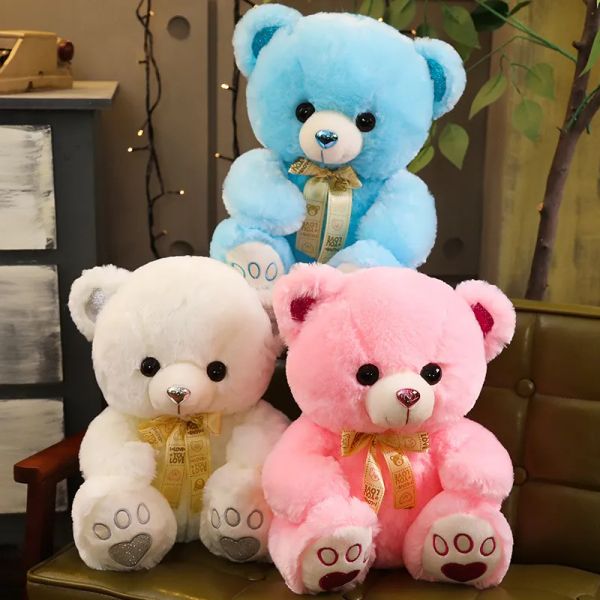 35 cm simpatico orsacchiotto orsacchiotto giocattolo peluche di peluche kawaii cuore abbraccio bambola bambola bambola regalo di compleanno per bambini