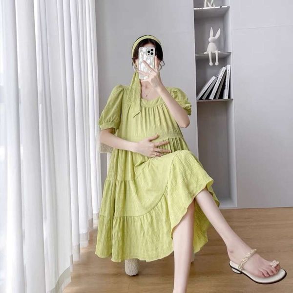 Versione in gravidanza delle donne coreane Nuova moda che copre piccole, fresche e sciolte stile estivo