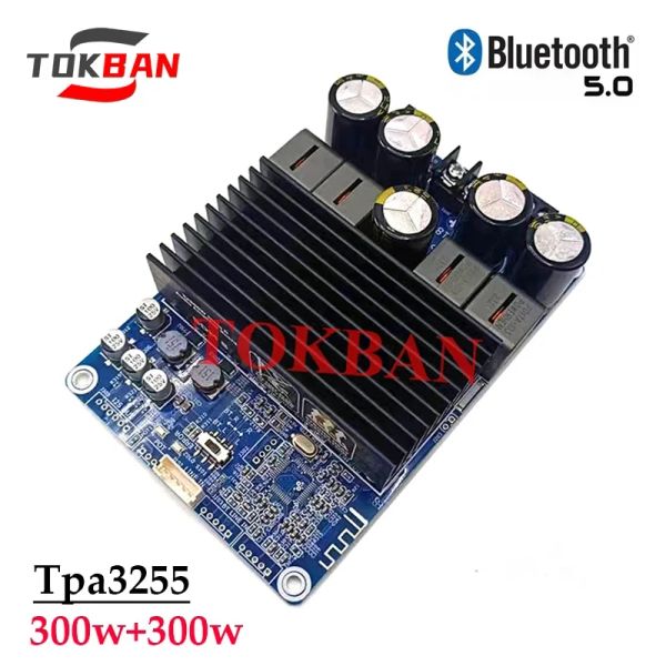 Amplificatori tokban 300W*2 TPA3255 2channel Stereo Amplifier Board ad alta potenza Bluetooth 5.0 DC2448V Audio amplificatore di potenza digitale digitale digitale