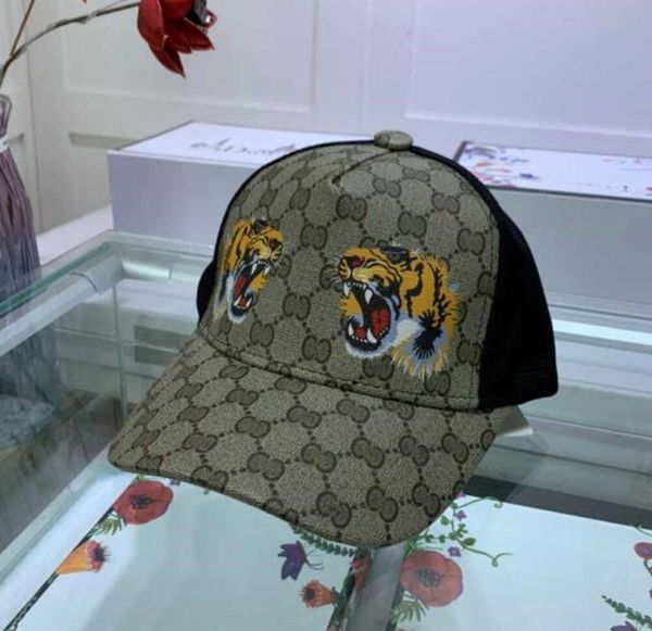 Design Tiger Animal Hat bestickte Schlangenmarke und Womens Baseball Cap 2024 6002ess