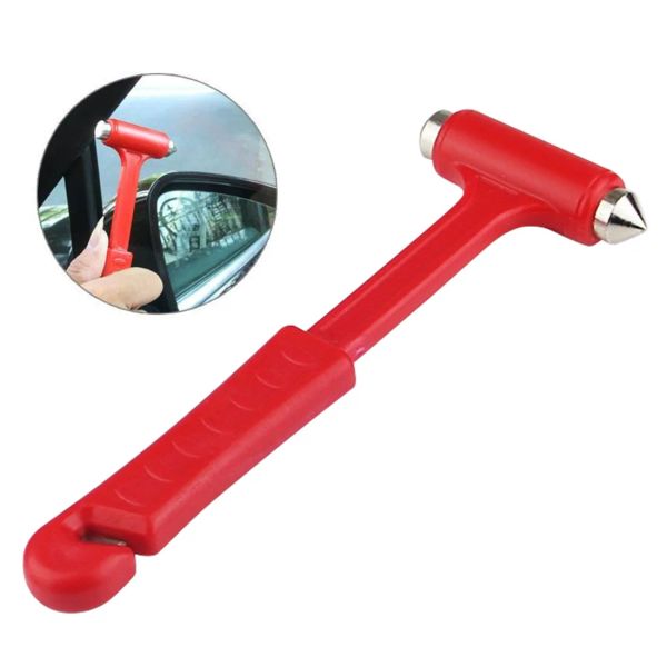 Hammer Emergency Escape Tool Auto Auto Self -Hammer Fire Emergency Finestra Emergenza Bruppo artefatto in vetro Auto Rescue Red Marte