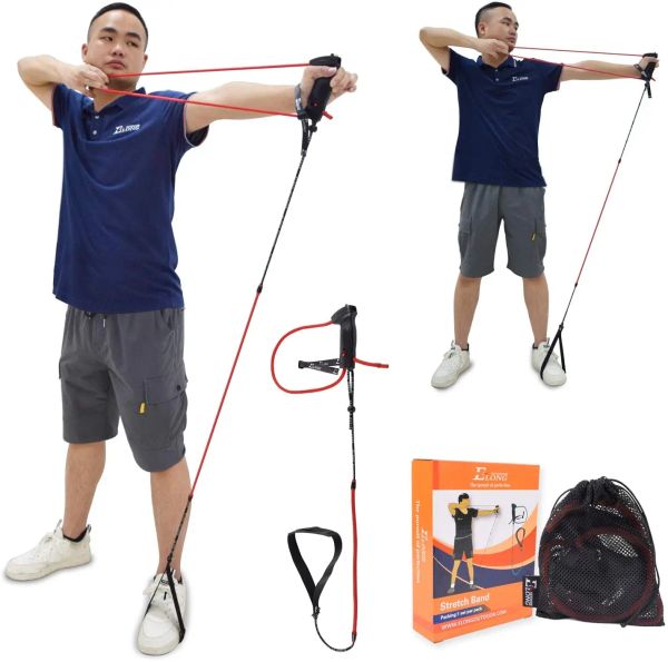 Arrow Archery Trainer Band Training Portable Bow Riser Handle 9 a 19 lbs Ajuste de tensão adequado para a mão esquerda e direita