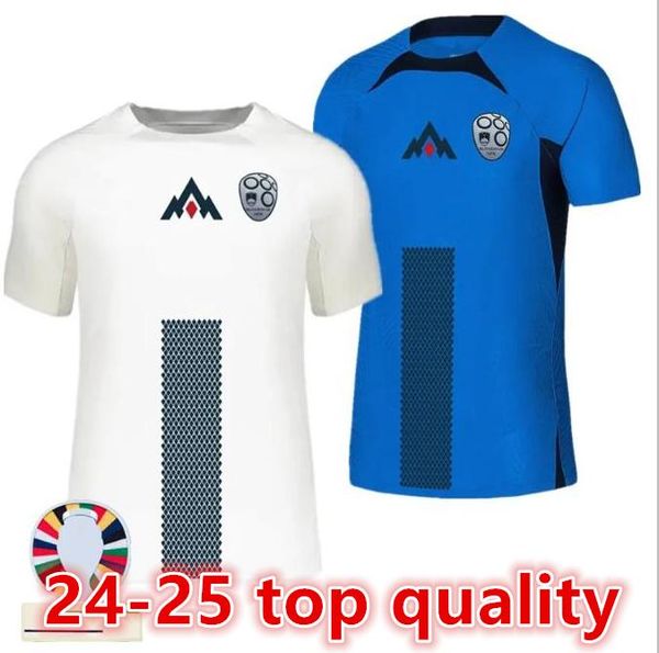 Neues Slowenien Fußballtrikot 2024 2025 Sesko Home White Away Blue 2024 2025 Fußballkleidung Sweatshirt Tops Shirt