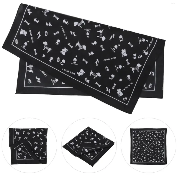 Bandanas Radsportmaske Blackl Bandannas für Head Men Women Pocket Hankerchief Vintage Dog Bone Cotton Herren Haarbands