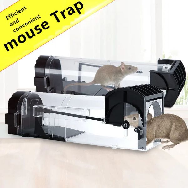 Trappola Trappola per topo in plastica Home Automatico MOUSETRAP RAT RODENT ESTERMINATORE SICUREZZA AMBIENTALE MOUSE CAGUE NONTOXIC TRAP TOUSE VIVE