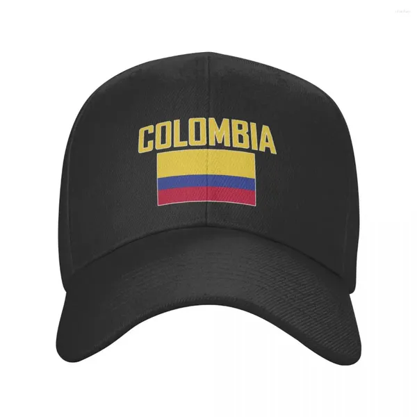 Ball Caps Nome country Colombia con bandiera bandiera da baseball uomini regolabili traspiranti donne cappello da calcio all'aperto per regalo