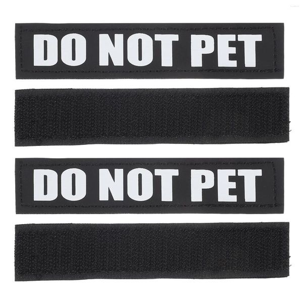 Collari per cani 2 coppie imbracature con accessori per abiti da tag rimovibili gratuiti Accessibili patch patch PU