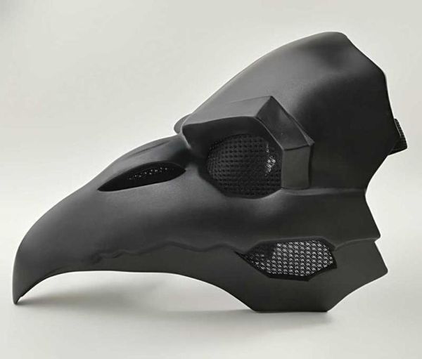 Crow Reaper Nevermore Skin Black Mask Reaper Plague Doctor Mask Birds Long Nose Punk Crow Retro Rock Cool OW PVC тип панк -маска8054553