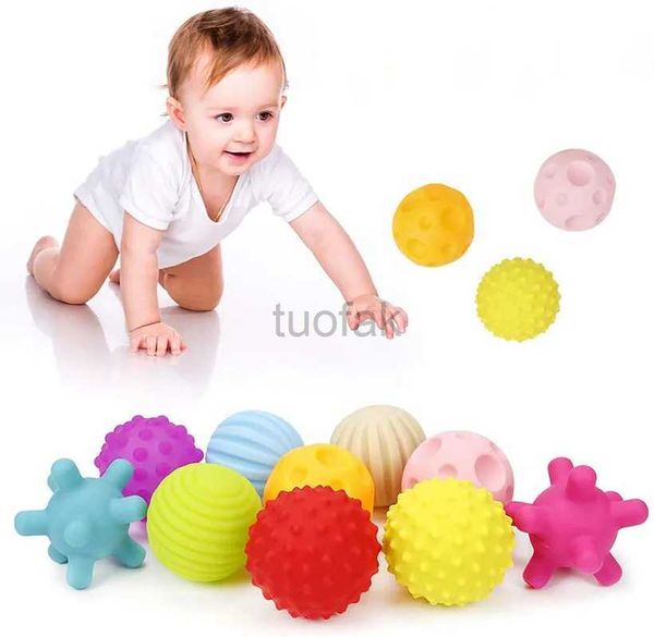 Bath Toys 6pcs Baby Bath Toy Bolas sensoriais Definir touch manual texturizado Bola de massagem Bola de Bola de Desenvolvimento Tato Infantil Desenvolvimento para Bebês D240507