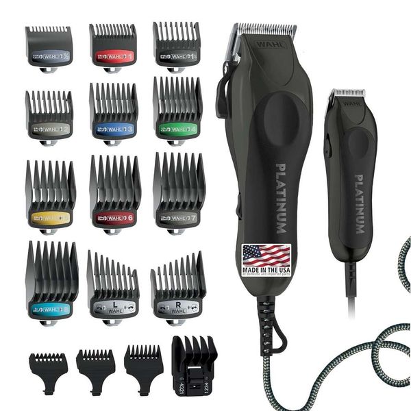 TRIMMERS CAPELLI SERIE SERIE DA PRO USA per tagli di capelli facili da casa - Guida a colori Combs incluse - Modello 79804-100