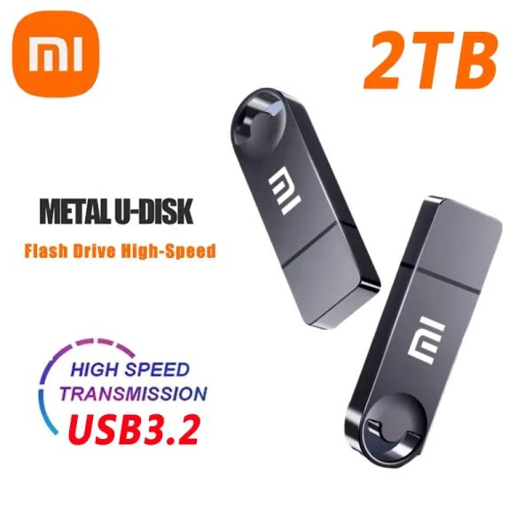 Yeni 2023 Xiaomi Orijinal Kalem Flash Drive U Disk Metal USB 3.0 Taşınabilir Pendrive 1 TB Yüksek Hızlı 2 TB bilgisayar depolama aygıtları için