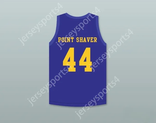 Custom Nay Herren Jugend/Kinder Anthony C Hall Tony The Point Shaver 44 Western University Blue Basketball Trikot mit blauen Chips Patch Top Shatting S-6xl