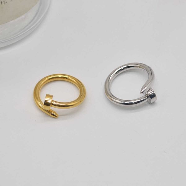 Personalisiertes Design Nagelstil Ring Individualisiert und einfache luxuriöse Luxus mit Karren Originalringen