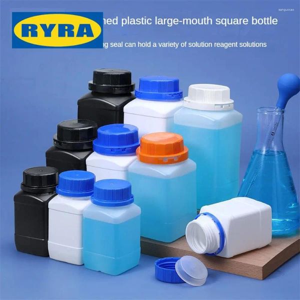 Garrafas de armazenamento Reagente Bottle Bottle Recarregável Durável 250/500/1000ml Organizador doméstico de vários objetivos vazios HDPE com tampa reciclável