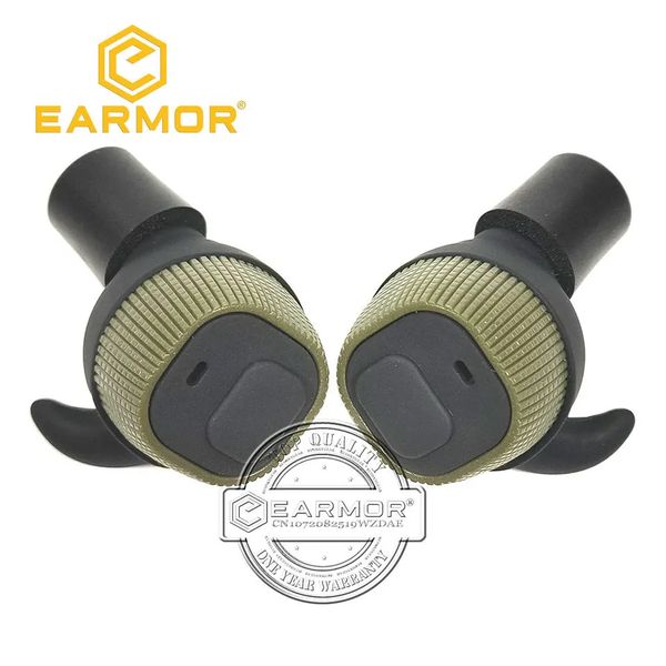 Earmor M20 Mod3 Тактическая гарнитура Электронная анти-шумные затычки для ушей шумоподавления для стрельбы по защите слуха 240507