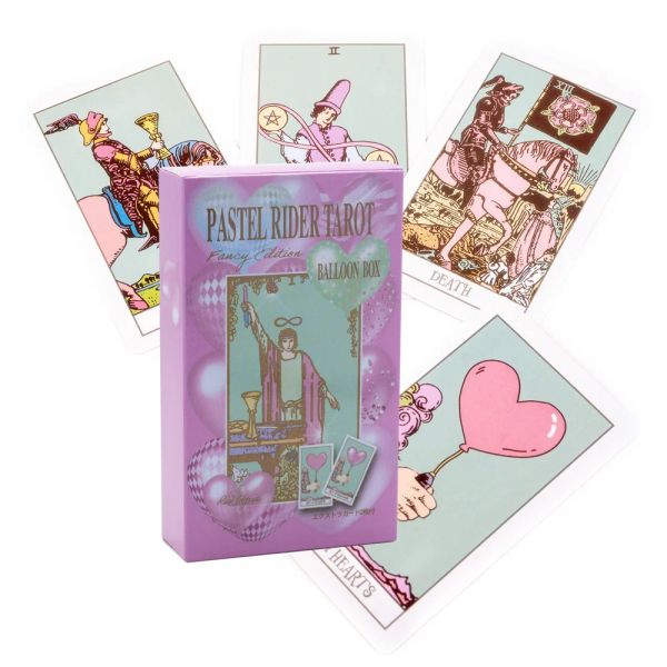 Oyunlar 12*7cm İngilizce Pastel Rider Tarot Kartları Orijinal Kadın Kart Oyunu Altıncı Sense Tarot Estetik