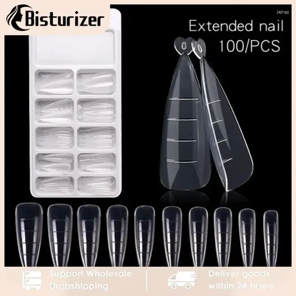 Falsi unghie Quick Building Unghie Suggerimenti per unghie Dual Fors Extension Finger Art Uv estendi gel stiletto